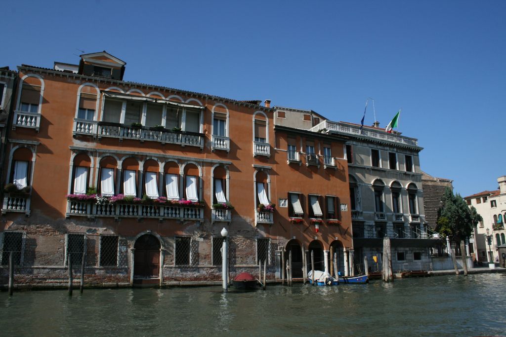 Buildings along canal