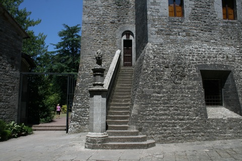 Inside castle wall