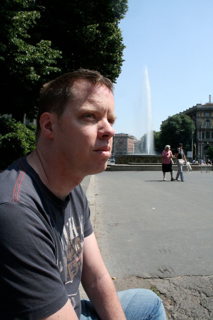 Rob outside the castle