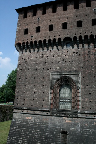 Castle - the holes are from where they had wood inserted for them to use to climb up