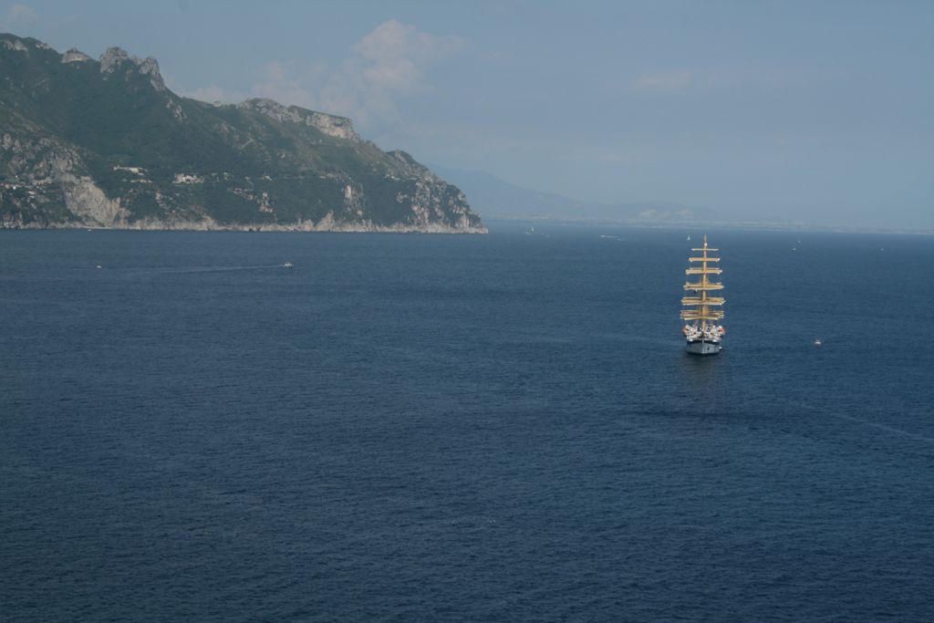 Giant sailboat / cruise ship in the bay