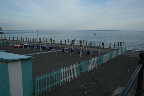 Private beach in Minori