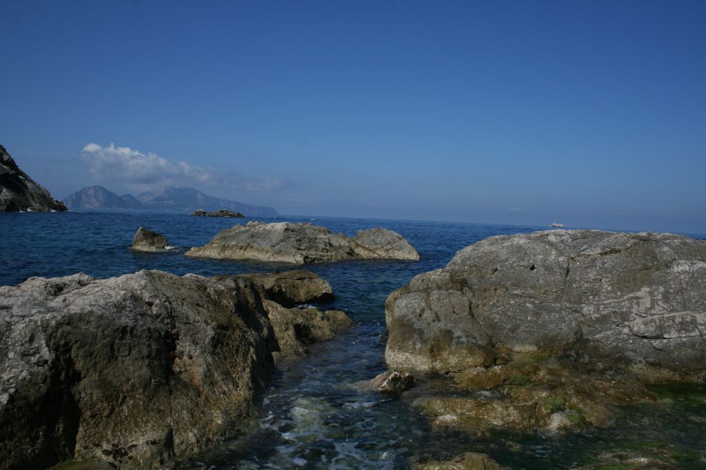 Coast off of Massa Lubrense where we went diving