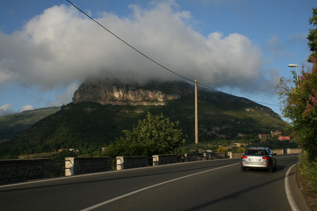 Cloud cover on the mountains