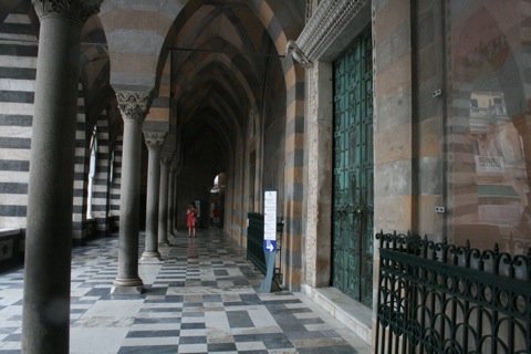 Outside entrance to the Duomo