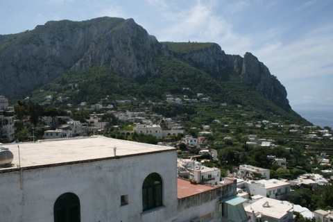 View from the top of Capri