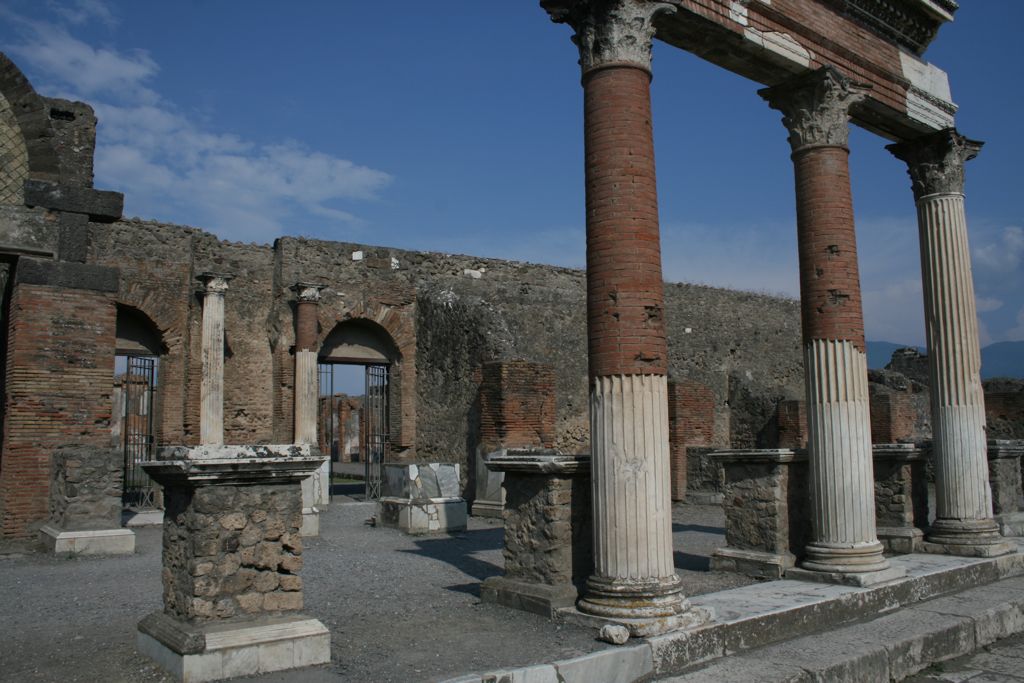 Columns outside the Macellum