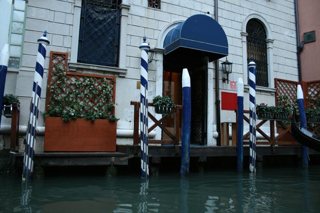 Water entrance to our hotel