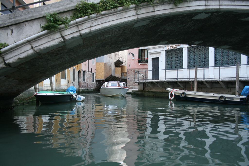 Another boat in the canal