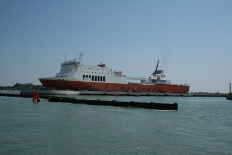 Large container ship