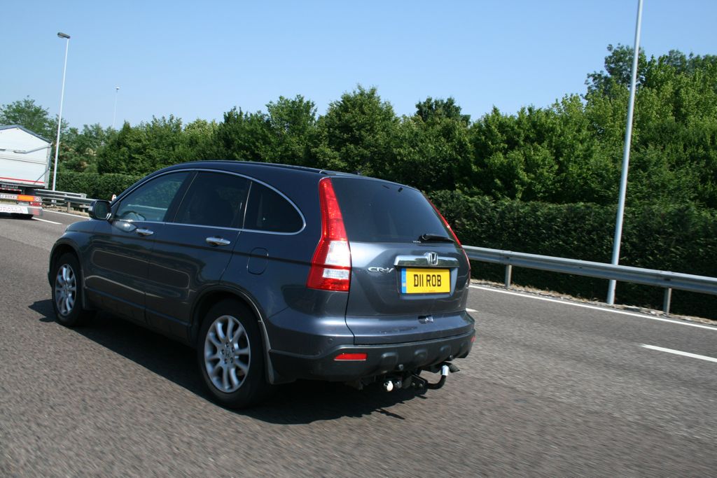 Honda CRV is about the biggest car you'll see here