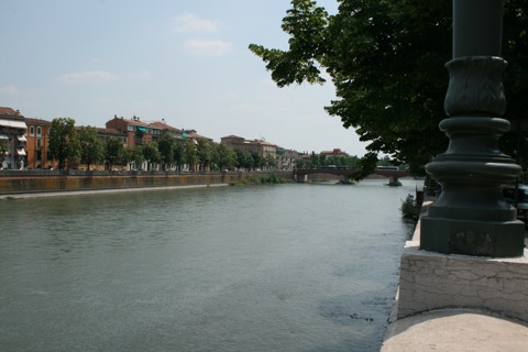 Looking down the river