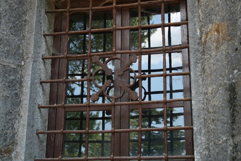 Metal bars on the windows