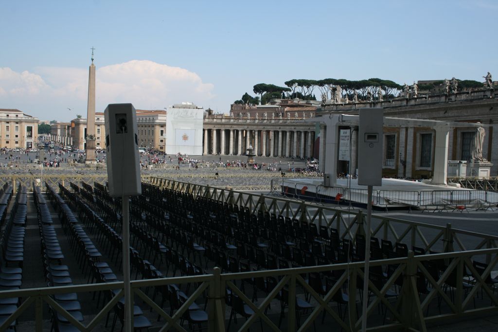 Looking out from the steps of the Basilique