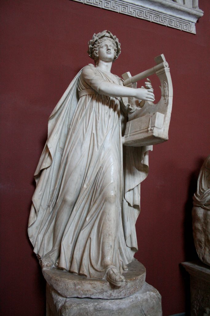 Erato, the muse of lyric poetry.  18th Century.