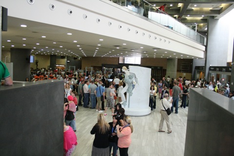 Lobby and security checkpoint of Vatican