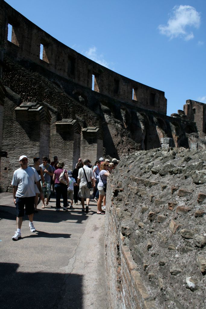 Walkway around the middle level