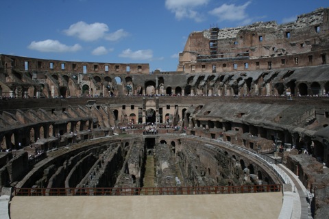 Inside of the Colosseum