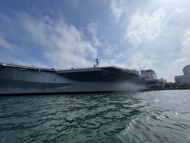 Aircraft Carrier from the water