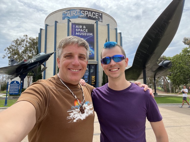 Myke and James at the Air & Space Museum