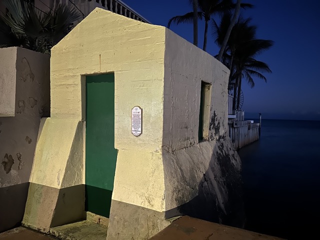 The cable hut... This building was the termination point for a 125 mile long underwater telegraph cable to Cuba