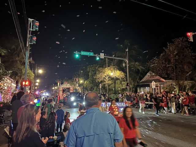 I stumbled upon a holiday parade while I was walking around too