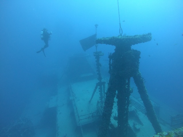 Site where we descended on the ship