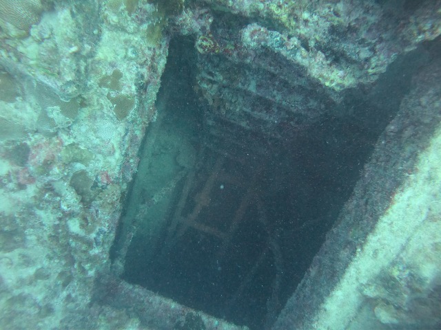 Looking down into the Cayman