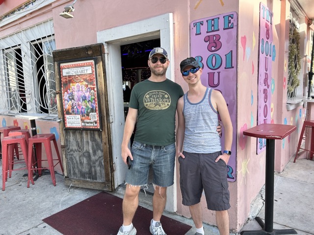 Brian and James at 801 Bourbon St