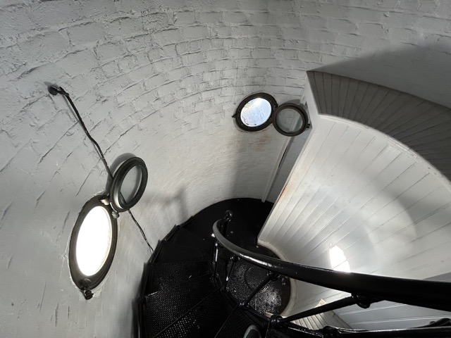 Spiral staircase inside the tower