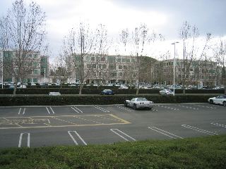 Parking lot and emergency assembly area