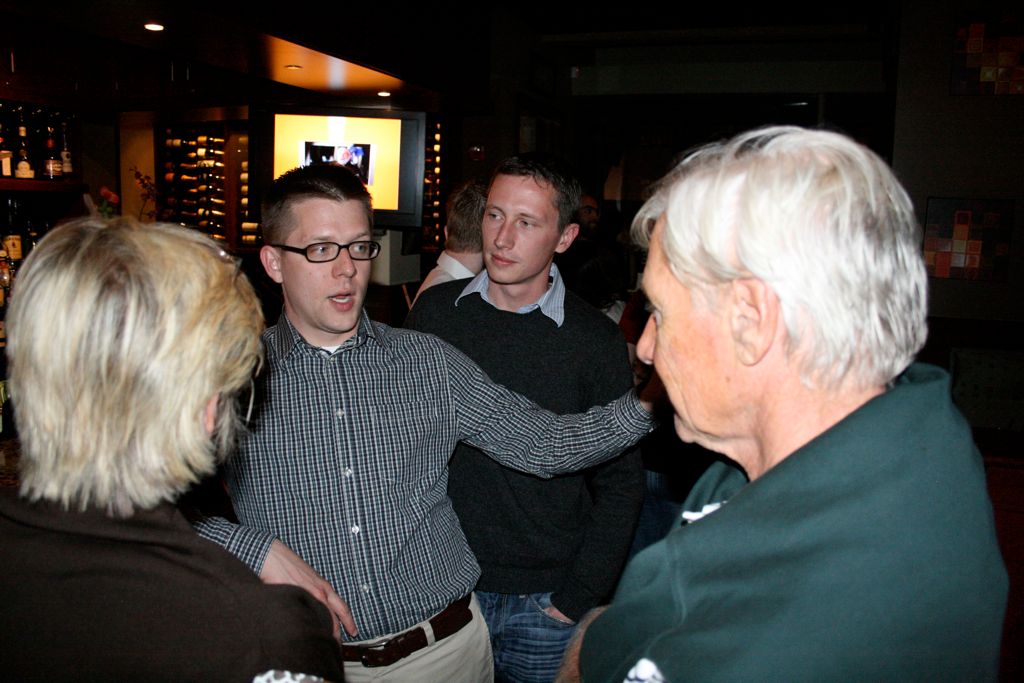 Walter and Eric talk to my parents