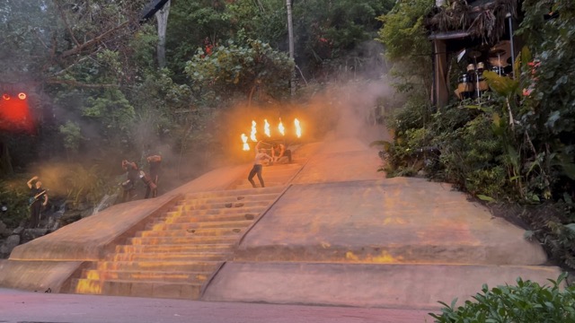 Fire dancers