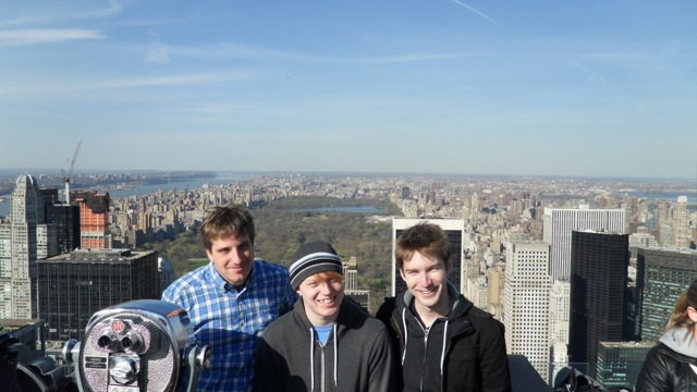 Myke, Jaxon, Ryan, and Central Park