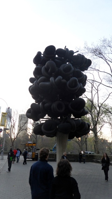 Tire Sculpture in Central Park