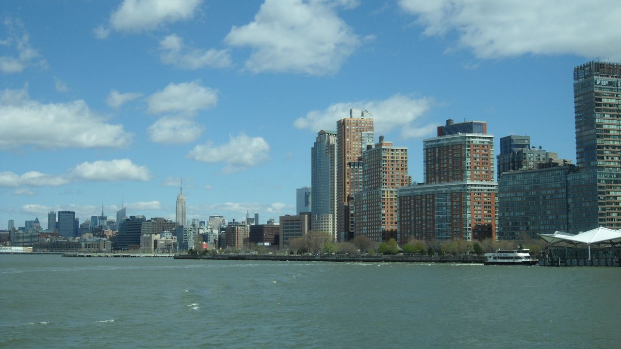 Battery Park with Empire State Building