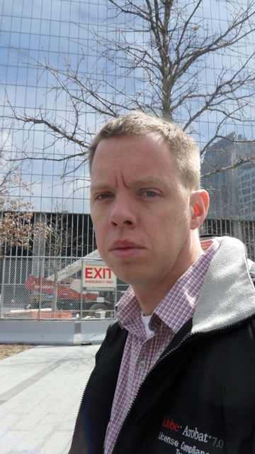 Rob at the WTC Memorial