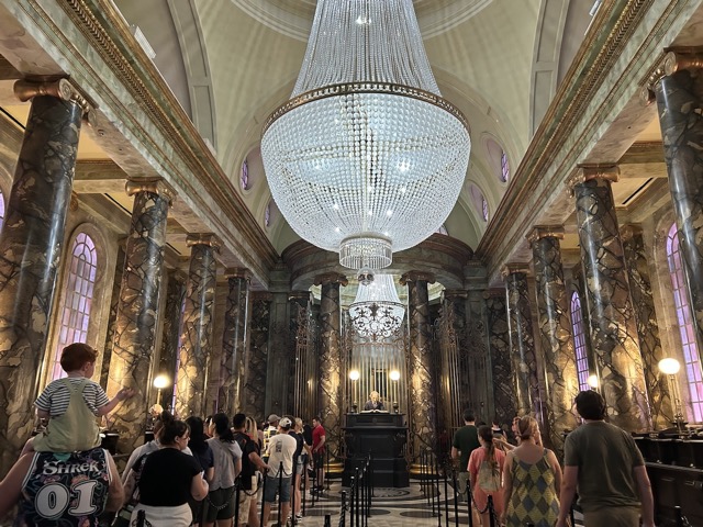 Inside the bank at Escape from Gringotts