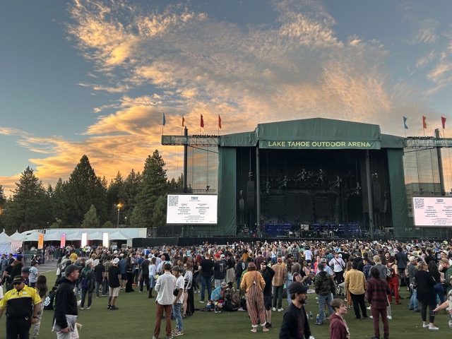 Before things get going at the Lake Tahoe Outdoor Arena