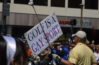 Golf is a gay sport