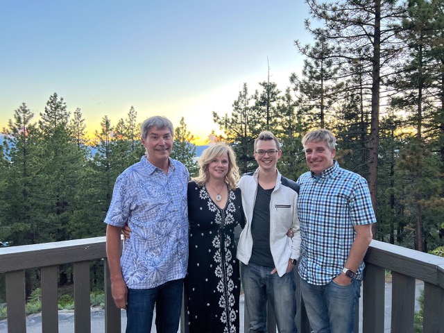 Jay, Connie, James, and Myke at the Charthouse Restaurant