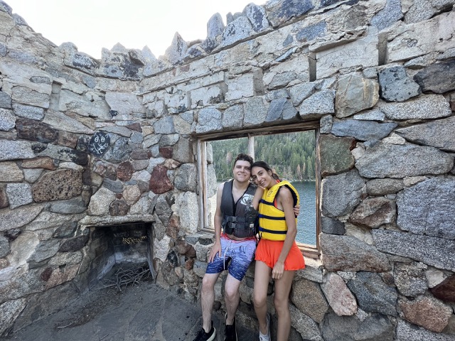 Chris and Shafagh from the teahouse on Fanette Island