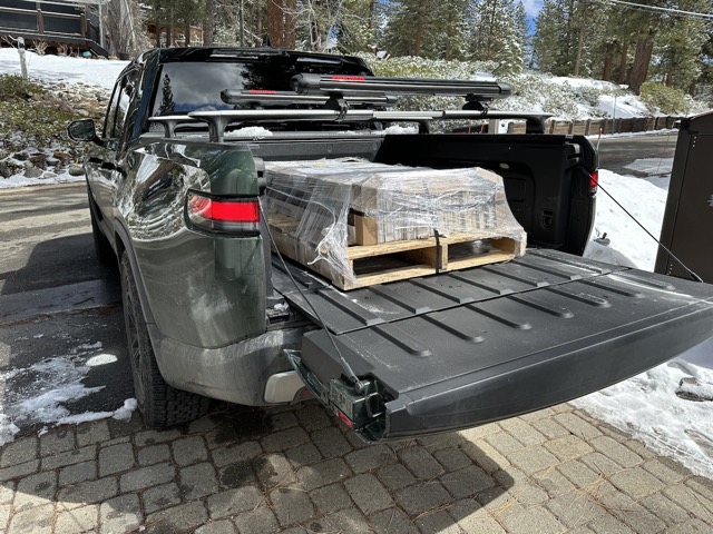 Using my truck to haul tile