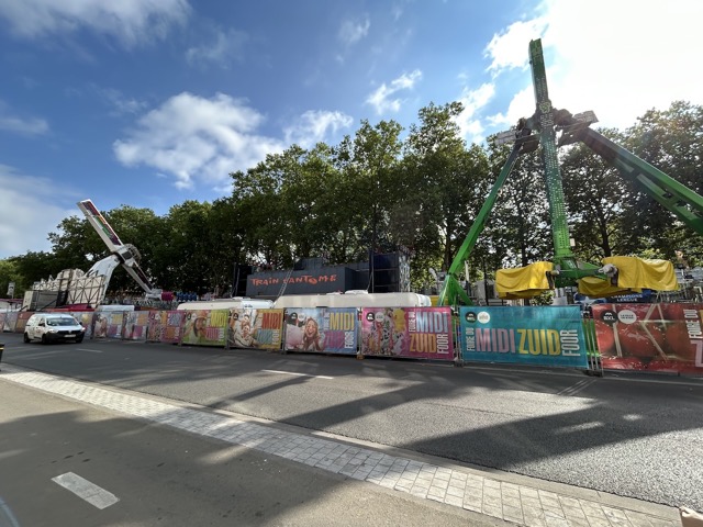 They had blocked off a couple lanes of this road through town for a carnival