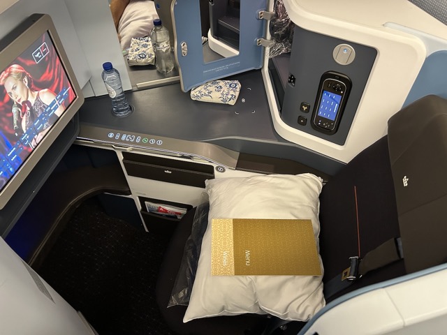 Got upgraded to business class... can't complain!