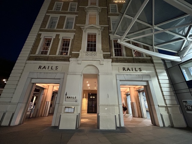 The Rails restaurant right next to King’s Cross station