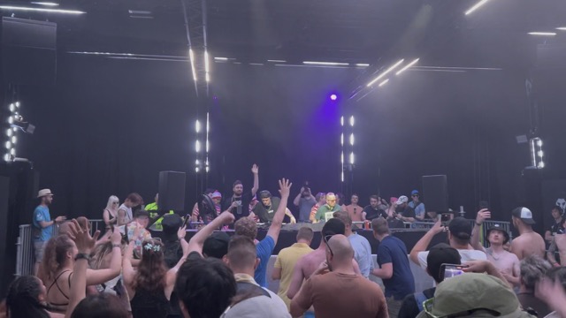 Not my style of music, but hopped into the underground Cage stage to see a few minutes of Footworxx Militant Crew