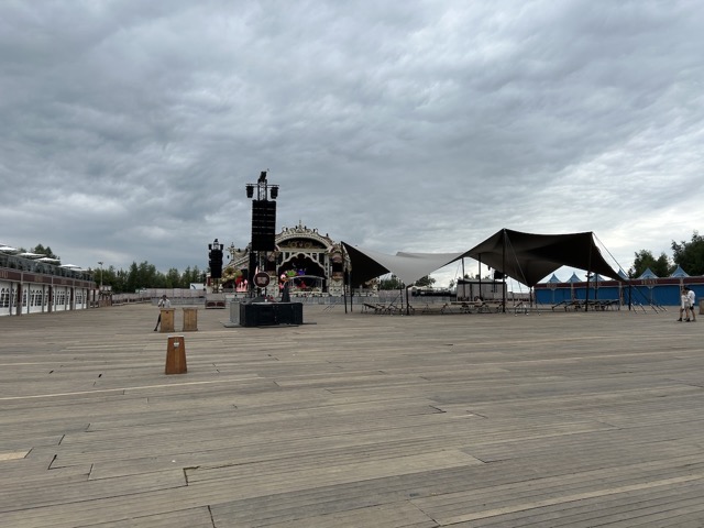 Dreamville stage area which was only used for the first night and then was just empty the rest of the weekend