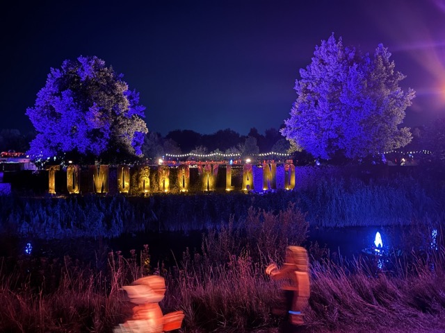 Tomorrowland logo along the path