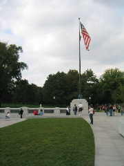 American Flag at the WWII Memorial